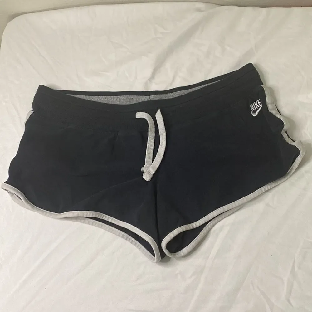 Nike shorts. Black with white Trim Size M Video